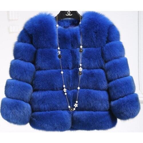 2020 Women Winter Solid Color Long Sleeves Comfortable Warm Artifical Fur Crew Neck Simplicity Loose Coat Elegant Temperament