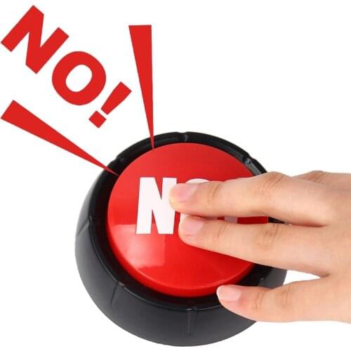 Sound Button Yes No Electronic Trick Decompression Funny Office Press Sound Novelty Toy Childrens Day Gift toy