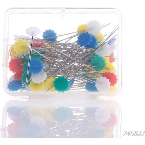 100Pcs Patchwork Craft Flower Button Head Pins Quilting Tool Sewing Accessories G03 Drop ship