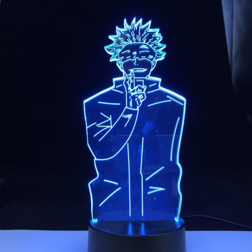 Anime Jujutsu Kaisen Led Night Light Satoru Gojo Lamp for Bedroom Decor Birthday Gift Satoru Gojo Light Jujutsu Kaisen Gadget