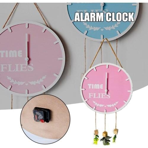 Часы настенные Round Wall Clock Simple Home Clock Silent Non Ticking Decorative Leaf round clock MDF material Decor Living Room