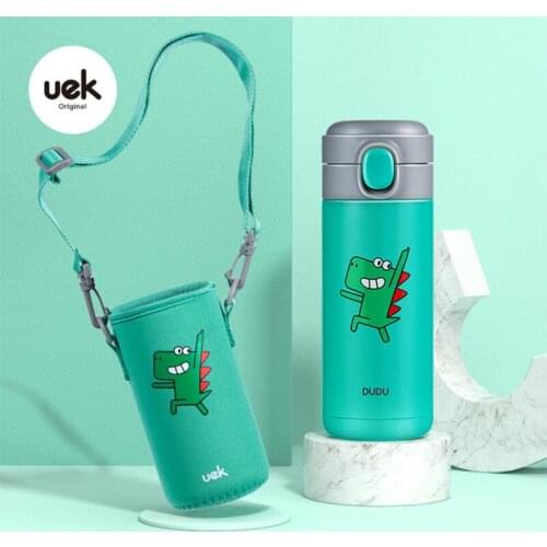 Kids Stainless Steel Water Bottle,Outdoor School Sport Cup Thermos Kids, Vacuum Thermal Tumbler,Animal-patterned thermos Flask
