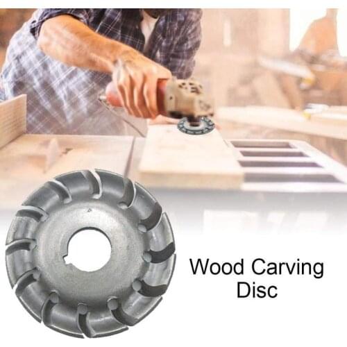 65/90mm Manganese Steel 12 Teeth Wood Carving Disc 16mm Bore Grinder Wood Shaping Disc for 100 Angle Grinder Woodworking Tools