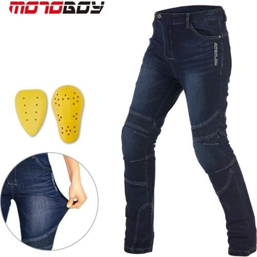 MOTOBOY Jeans Motorcycle Ride Jeans Leisure Loose Version With Knee Pads Knight Pants Summer Riding Pant