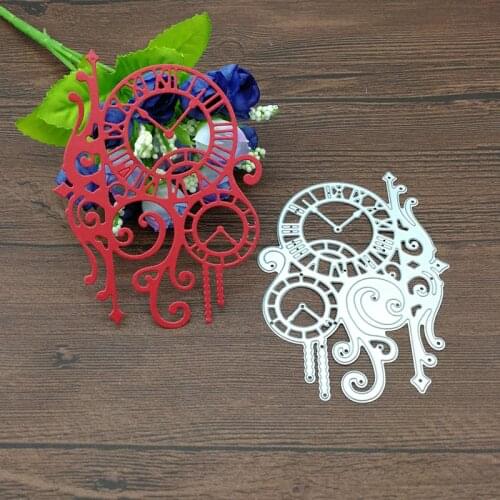 Beautiful Clock Metal Cutting Dies Stencil Scrapbooking Photo Album Card Paper Embossing Craft DIY