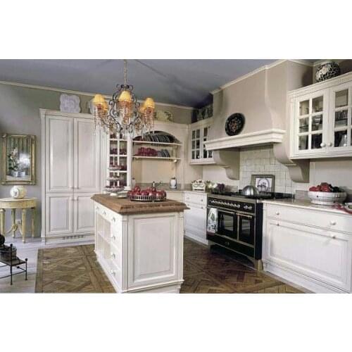Solid oak wood kitchen cabinet