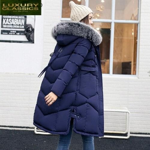 Jacket Coats Female Winter Women Fur Hooded Thick Warm Long Coat Plus Size Outwear Parka Ladies Chaqueta Feminino LWL1008