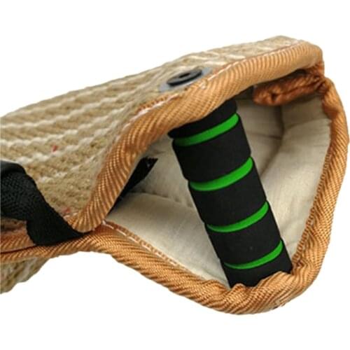 Dogs Biting Cushion with Handle Dog Training Supplies Made of Coarse Hemp Strong&Firm Durable for Small/Medium Dogs