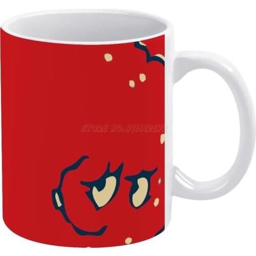MEATWAD White Mug 11oz Funny Ceramic Coffee Tea Milk Cups Meatwad Funny Food Meat Meat Ball Gym Weightlifting Workout