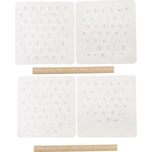 New-handmade leather DIY leather letter Digital Printing Art carving leather tool set combination