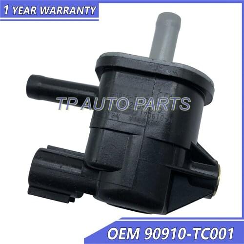 Vacuum Switch Valve Vapor Purge Solenoid OEM 90910-TC001 HV136200-7010 90910TC001 HV1362007010 Compatible With Toyota