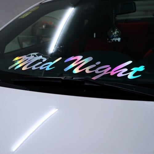 Car Styling Vinyl Decals Locotive Auto Front Rear Windshield Window Decorate Sticker for Mid Night Hellaflush HF JDM
