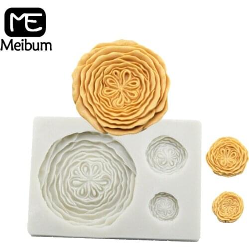 Austin Rose Silicone Fondant Cake Mold Wedding Party Flower Petal Gum Paste Sugar Craft Pastry Decorating Mould Baking Tools