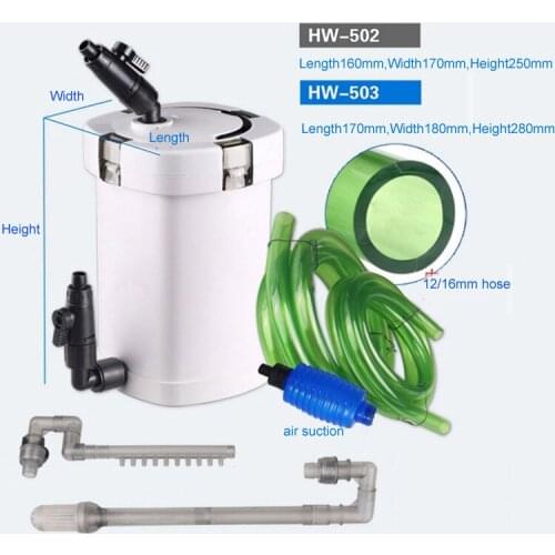 Sunsun HW-502 HW-503 with Built-in 5W Water Pump Aquarium Fish Tank Complete Set External Filter Canister