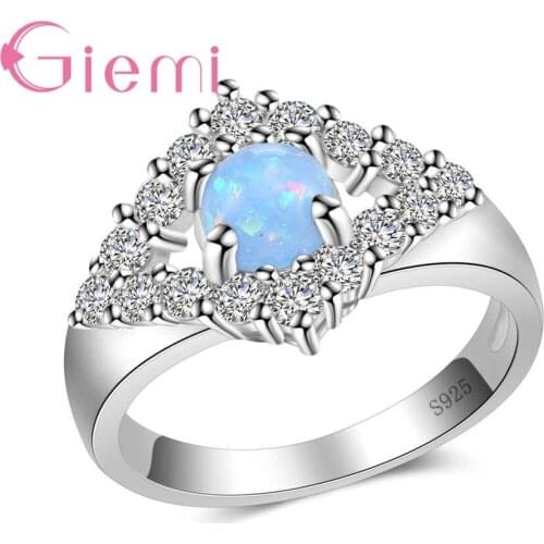 Sparkly Full Cubic Zircon CZ Rings Luxury Wedding Jewelry for Women Top 925 Sterling Silver Finger Rings Engagement Anel