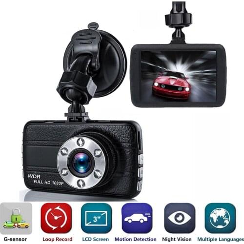 Car DVR 3.0 Full HD 1080P DashCam Camera Auto Video Recorder Car Registrar Dash Camera Camcoder Motion Detector Dash DVRS Camera