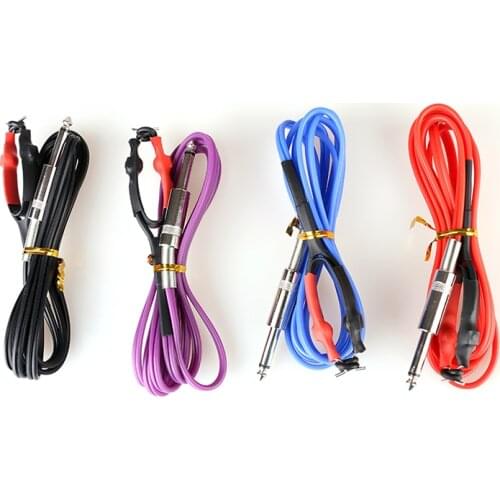 1pcs 2019 new tattoo machine tattoo connection line tattoo power kit supply 5 color nylon tattoo clip cord free shipping