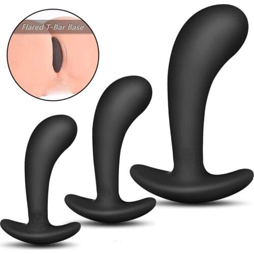 3 Silicone Anal Plugs Training Set Bullet Dildo Vibrator Anal Sex Toys For Woman Male Prostate Massager Butt Plug Gay Sex Toys