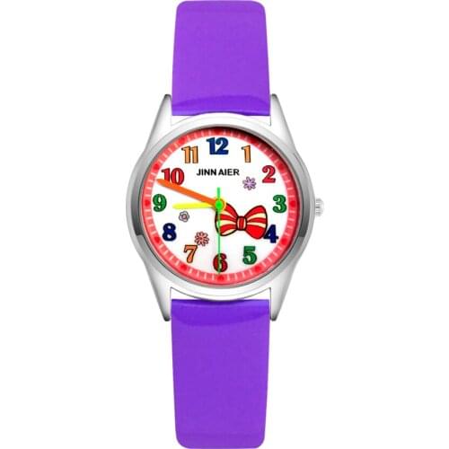 3D Children Watches Quartz Beautiful Cartoon Hair Clip Mini Baby Kids Watch Boys Girls Xmas Gift Leather Clock Relogio Infantil