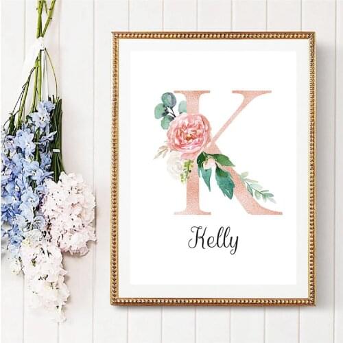 YI BRIGHT Baby Custom Diamond Painting Name Letter Diamond Embroidery Wall Art Picture Kids Girl Bedroom Decor Personalized Gift