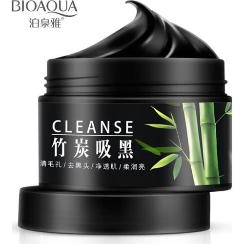 Bamboo Charcoal Translucent Washing Mask Remove Blackhead Shrink Pores Brighten Skin Color Moisturizing Washable Mask