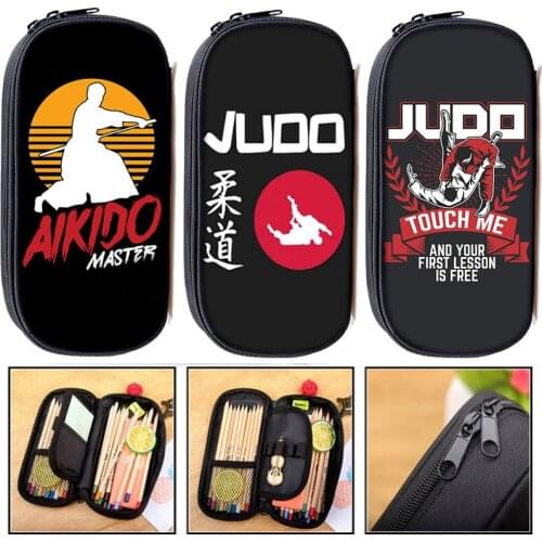 Martial Taekwondo /Judo / Pencil Case Children School pencil bag Kids pencil Box woman cosmetic bag girls make up bag