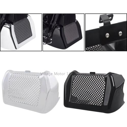 Motorcycle Chrome black Oil cooler cover Radiator Case For Harley Touring Road King Street Glide Freewheeler FLHXS 2017-2020