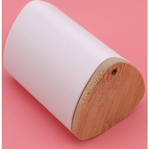 1Pc Tableware Wood Toothpicks Holder Small Bottles Cotton Wheels Buds Case Mini Storage Jar Organizer Home Decor