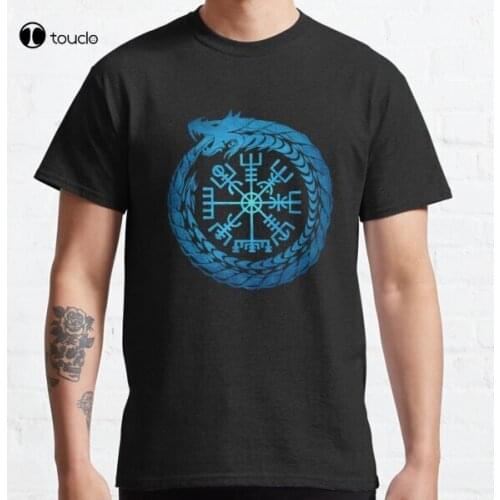 Vegvisir Jormungandr World Serpent Classic T-Shirt Tee Shirt