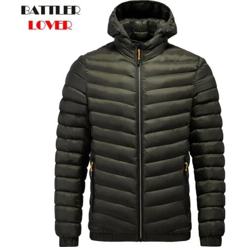 Men Winter Hooded Parkas Windbreak Fashion Cotton Down Jacket Coats Male Thick Warm Waterproof Clothing Hombre Outwear Overcoats