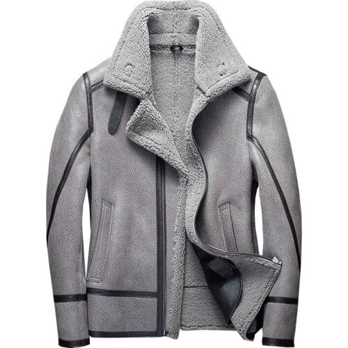 Winter Coat Men 2020 Sheep Shearing Real Fur Coat Men Plus Size Korean Wool Jacket for Mens Clothing Veste Homme 7166 YY745