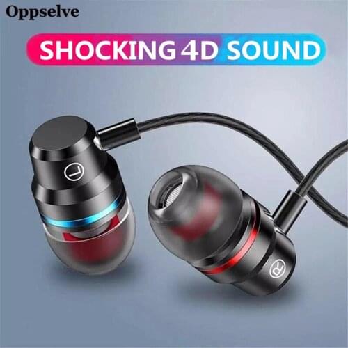 Oppselve Wired Earphone High Quality Music Sport Gaming Headset With Microphone Comfortable Earbuds For Samsung Xiaomi Huawei LG