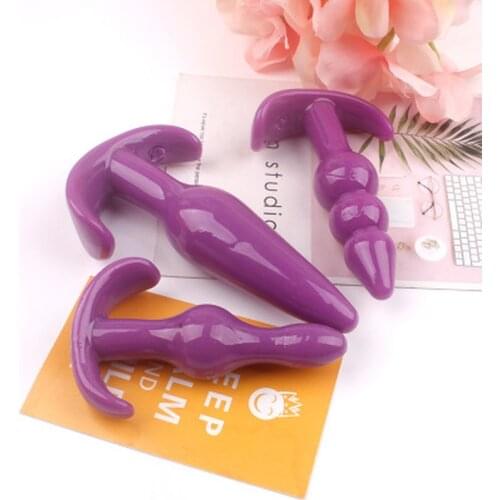 1Pcs Silicone Anal Dildo Butt Plug Prostate Massager Adult Gay Products Anal Plug Beads Erotic for Men Women Unisex Anal Sex Toy