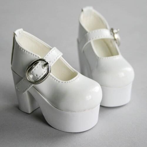 [wamami] 55# White 1/3 SD DOD BJD Dollfie High-Heels Synthenic Leather Shoes