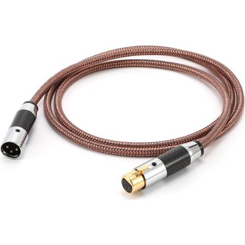 1Pcs fever microphone cable live performance Cannon male to female audio cable XLR gold-plated plug
