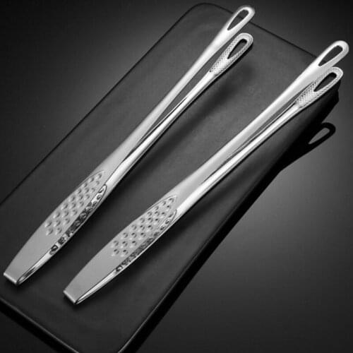 1pc Food Tongs Stainless Steel Japanese Style Barbecue Clamp Kitchen Tong For Fried Fish Steak Kitchen Accessories