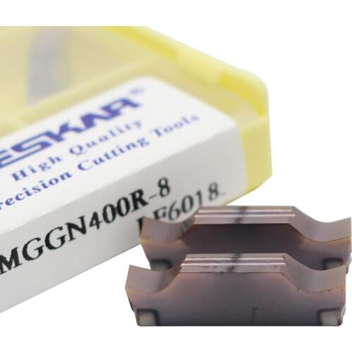 10pcs MGGN400R 8 LF6018 MGGN200 MGGN300 Carbide Inserts cnc Grooving Blade Lathe Machine Partting off and Groove Cutting Tool