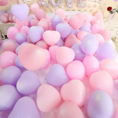 100pcs Assorted Color Love Heart Balloons Latex Helium Balloon Wedding Birthday Party Decoration Baby Shower Supplies Ballons