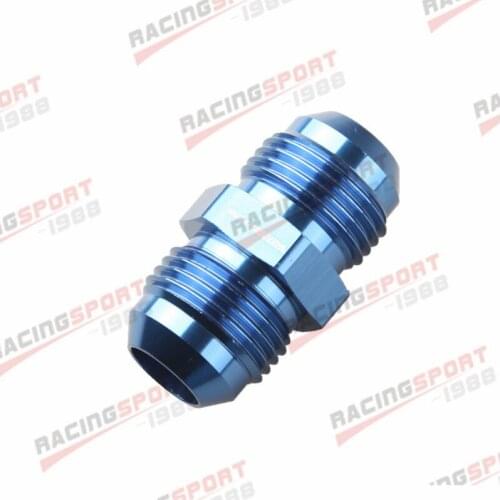 -10AN 10AN To AN10 AN-10 Aluminum Straight Male Union Fitting Adapter Blue