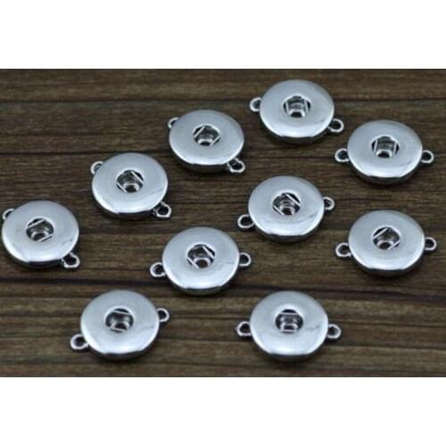 18mm Ginger Snap Button Dangle Charms Pendants Vintage Silver For Bracelet Necklace DIY Fashion Jewelry Making Accessories