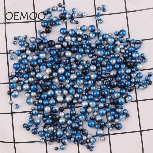 20g Random Mixed 3/4/5/6mm Pearls Beads ABS Imitation Pearls No Holes Loose Garment Beads DIY Jewelry Accessories