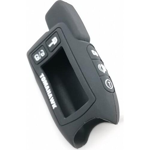 TW 9.5 LCD Remote Control Silica gel Key Fob Case for Russian Version Tomahawk 9.5 two way car alarm system Tomahawk 9.9 Cover