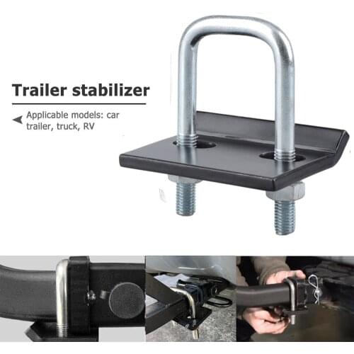 Trailer Damper U-Bolt Heavy-Duty General Anti-Rattle Stabilizer Hitch Tightener Lock Down Tow Clamp Trailer Couplings Accessorie