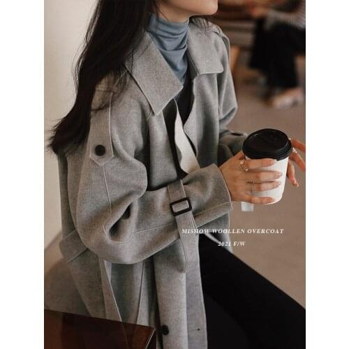 HAIMAITONG Women's Cashmere Coats