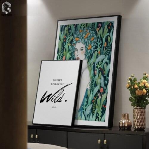 Nordic Modern Style Handdraw Characters Colorful Canvas Painting Poster Print Decor Wall Art Pictures For Living Room Bedroom