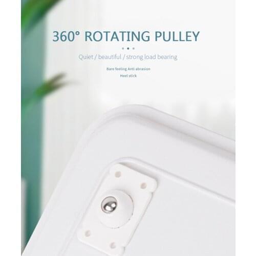 4pcs Paste Type Universal Pulley Adhesive Pulley Storage Box Can Self-adhesive 360 Degrees Pulley Home No Noise No Scratches Box
