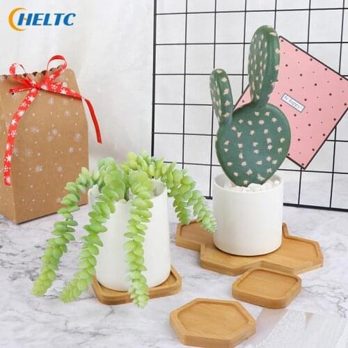 Mini Flowerpots square round juicy plants vase flower pots trays container small bonsai pot Home Ceramic micro garden Wedding