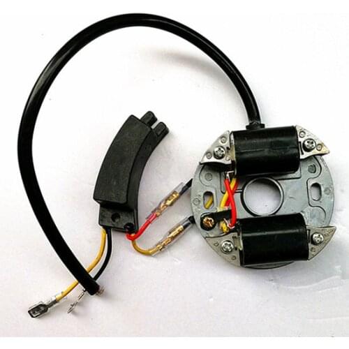 Ignition module coil w/ capacitor for Chainsaw YD78 78 7800 YD81 78CC 2 stroke chain saw ignitor condenser magneto stator