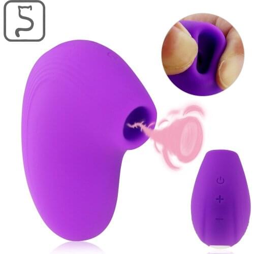 Small hippocampus Breast Pump Female Rechargeable Sucker Sucking Masturbation Massage Vibrator Adult Supplies Clitoris