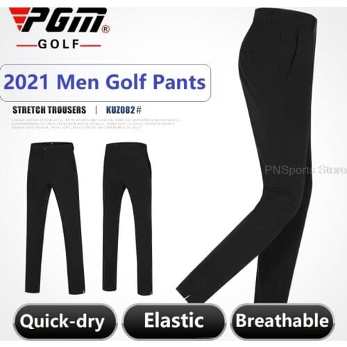 Men Golf Pants Male Sportswear Ultra Thin Tee Pocket Long Pant Men Golf/Tennis Run Slim Trousers Dry Fit Breathble Trousers
